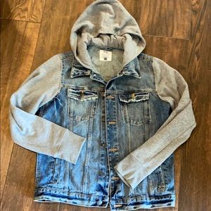 Aeropostale denim jacket with hood